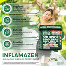 Clean Nutra Soursop Supplement Moringa Sea Moss Black Seed Oil Berberine Turmeric Resveratrol Quercetin Greens Bitters Boswellia Bitter Melon Burdock Root Antioxidant Support 90 Capsules by CozyNest Decor