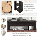 Solid Wood Console Table,Sofa Table with Storage Drawers and Bottom Shelf,Entryway Table for Entry Hallway Foyer,Fully Assembled (48.8" Distressed Black) by CozyNest Decor