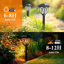 GIGALUMI Solar Lights Outdoor Waterproof, 8 Pack Flickering Flame LED Lights, Garden Decor for Yard, Patio, Landscape, Planter, Walkway by CozyNest Decor