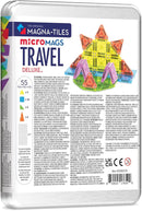 MAGNA-TILES microMAGS Travel Set Deluxe 55-Piece Magnetic Construction Set, The Original Magnetic Building Brand by TinyTreasures Baby Boutique