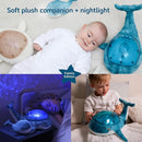 Cloud B Ocean Projector Nightlight with White Noise Soothing Sounds | Adjustable Settings and Auto-Shutoff | Tranquil Whale Family - Blue by TinyTreasures Baby Boutique
