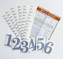 Little Acorns DIY Vinyl Growth Chart Ruler Decal Kit, Jumbo Numbers by TinyTreasures Baby Boutique