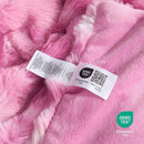 Cozy Bliss Faux Fur Throw Blanket for Couch, Fuzzy Soft Plush Thick Bubble Blanket for Sofa Bedroom Living Room, 60 * 80 Inches Tie Dye Pink by CozyNest Decor