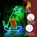 Skateboard Cat Neon Sign LED Cool Glasses Cat Neon Light for Wall Decor Pizza Neon Light Sign Dimmable USB Cat Pizza Light Up Sign for Bedroom Pizza Restaurant Pet Shop Gift (16.7 "*12.2 ") by CozyNest Decor