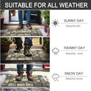 CHICHIC 18 x 30 Inch Square Welcome Door Mat Front Doormat Outdoors for Home Entrance Outdoors Mat for Outside Entry Way Doormat Entry Rugs, Heavy Duty Non Slip Rubber Back Low Profile by CozyNest Decor