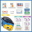 StBernard Kids First Aid Kit, EDC Mini Portable Medical Kit with Cute Bandages, Triple Antibiotic for Children's Daily Boo-Boos, Suits for Home, School, Hiking, Cub Scouts, Backpacking (Blue) by TinyTreasures Baby Boutique