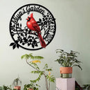 Personalized Name Garden Cardinal Metal Signs with Stake, Custom Family Name Yard Decor for Outdoor Outside, Cardinal Lawn Patio Stake Gardening Enthusiasts Grandmothers Gift by CozyNest Decor
