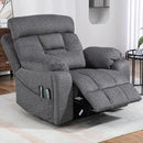 Lazy Boy Recliner Chair, 4 Motor Recliner with Power Headrest and Lumbar, Nursing Lift Chair with Vibrating Massage and Heated Seat by CozyNest Decor
