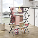 APEXCHASER Clothes Drying Rack, 3-Tier Laundry Drying Rack for Clothes, Expandable Metal Clothing Dryer, Collapsible Towel Rack, Air Drying Rack, Black by TinyTreasures Baby Boutique