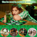 St. Patrick’s Day Placemats Set of 6 Buffalo Plaid Plastic Table Mats Lucky Shamrock Place Mats Blessed Holiday Table Decoration for Indoor Outdoor Party Kitchen Dining by CozyNest Decor