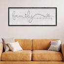 LuZhiQiang Family is Everything Sign Wall Decor 40"x15" Warm Home Sign Wall Art for Entryway Large Hanging Wood Framed (Black) by CozyNest Decor