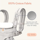 Ergobaby Omni Classic Baby Carrier Newborn to Toddler - Breathable Baby Carriers for Summer - All-Position Carrier with Lumbar Support (7-45 Pounds), Cotton, Pure Black by TinyTreasures Baby Boutique