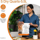 Molly's Succulent Mix - Premium Gritty Soilless Potting Mix for Succulents, Cactus and Bonsai - Contains Akadama, Hyuga, Bark Fines, Pumice, Lava Rock, Mycorrhizae 5 Dry Quarts by GreenHaven Gardens