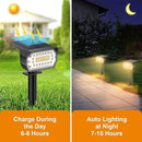 LANSOW Solar Spot Lights Outdoor, [8 Pack/76 LED] 2-in-1 Solar Landscape Spotlights, 3 Modes IP65 Waterproof Dusk to Dawn Solar Powered Flood Wall Lights for Outside Yard Garden Pathway(Warm White) by CozyNest Decor