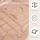 ZEDODIER Tank Top Hanger, 2 Pack Space Saving Bra Hangers, Non-Slip Hanging Sport Bras Holder, Closet Organizers and Storage for Camisoles Tank Tops Bras Ties Swimsuits Strappy Dress, Gold by CozyNest Decor
