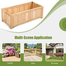 COSTWAY Wooden Planter Garden Bed, Folding Planter Box with Drainage Holes for Vegetables, Herbs, Fruits & Flowers, Outdoor Indoor Raised Planting Bed for Patio, Backyard, Lawn, 27.5"L x 12"W x 10"H by GreenHaven Gardens