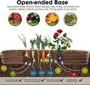 8x2x1ft Oval Galvanized Raised Garden Bed Outdoor 9-in-1 Large Metal Modular Planter Box Raised Beds for Gardening,Vegetables,Fruits,Flowers & Herbs (Brown) by GreenHaven Gardens