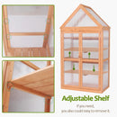 MCombo Greenhouse Cold Frame Wooden Garden Raised Flower Planter Shelf with Hard Translucent PC Protection, 0800 (Orange) by GreenHaven Gardens