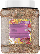 Bulk Wildflower Seed - Bird & Butterfly Garden Seed Mix | Bulk 300,000+ Annual & Perennial Flower Seeds for Planting - Attracts Hummingbirds & Butterfly | No Messy Bags or Packets | Bulk 1 Pound Jar by GreenHaven Gardens