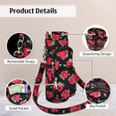 Betsey Johnson Insulated Water Bottle Pouch Holder Carrier Crossbag with Adjustable Shoulder Strap - Lightweight Polyester Accessories with Pockets Good for Hiking Sports by TinyTreasures Baby Boutique