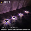 Lacasa Outdoor Solar Light, 4 Pack 30LM IP68 Waterproof Solar Garden Light Auto On/Off Solar Lighting for Pathways Paths, Mixed Colours (Warm White + Blue Light) by GreenHaven Gardens