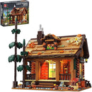 Wood Cabin Building Blocks Set with LED Lights, Autumn House Building Toys, Log Cabin Construction Kits, Stem Forest Treehouse Model, Birthday Gift for Adults and Boys Age 8-12(1969Pcs) by TinyTreasures Baby Boutique