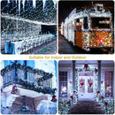 Solar String Lights Outdoor,115 Ft 300 LED Solar Christmas Lights with Remote,8 Modes Waterproof Patio Lights for Christmas Tree Patio Yard Garden Party Decor (White) by GreenHaven Gardens