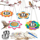Fennoral 4 Pack Bird Feeder Kits for Kids Make Your Own Bird Feeders Wooden Arts and Crafts for Kids Ornaments DIY to Paint Bird Feeders Craft for Spring Winter Garden Outdoor Activities Project by GreenHaven Gardens