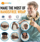 SunnyBay Microwave Heating Pad, Microwavable Heated Neck and Shoulder Wrap, Moist and Weighted Hands-Free Beanbag Pack with Wide Neck Coverage, 2.5 lbs, 26 Inches Long-Length, Made in USA, London by CozyNest Decor