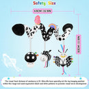 Spiral Car Seat Toys for Babies, 0-6 Months Stroller Pram Activity Hanging Toys High Contrast Black and White Sensory Toy, Newborn Soft Plush Travel Toy for Newborn Boys Girls Gift by TinyTreasures Baby Boutique