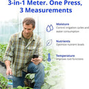 Bluelab Pulse Meter - Handheld Digital Soil Meter Measures Nutrients (TDS), Moisture & Temperature directly from the Root Zone - Grow Healthier Plants with Fast, Accurate Measurements by GreenHaven Gardens