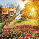 Fall Garden Flag Autumn Cat Garden Flag 12x18 inch Double Sided Fall Thanksgiving Maple Leaves Holiday Flags Decorations for Yard Outdoor Porch (Flay 1805) by GreenHaven Gardens