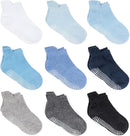 Zaples Baby Non Slip Grip Ankle Socks with Non Skid Soles for Infants Toddlers Kids Boys Girls by TinyTreasures Baby Boutique