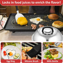 25Pcs Griddle Accessories Kit, Leonyo Flat Top Grill Accessories for Outdoor, Professional BBQ Griddle Tools Smash Burger Press Kit with Enlarged Spatulas Scraper, Basting Cover - PP Handle by GreenHaven Gardens