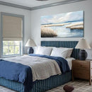amatop Large Coastal Wall Art Abstract Landscape Beach Ocean Marsh Canvas Print Calming Soft Blue and Beige Wetland Picture Minimalist Neutral Nature Artwork for Bedroom Living Room Office 48x24 by CozyNest Decor