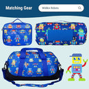 Wildkin 12-inch Kids Backpack – Padded, Adjustable, Ideal for Daycare & Travel - Robots by TinyTreasures Baby Boutique