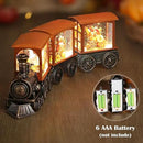 Fall Snow Globe Train Gnome Turkey Pumpkin Classic Relief Texture Battery Powered LED Glitter Fall Decorations for Home Autumn Harvest Thanksgiving Gifts by CozyNest Decor