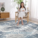 9x12 Area Rug Living Room: Washable Large Abstract Soft Rugs Stain Resistant Indoor Non-Slip Carpet for Men Modern Home Enthusiasts Aged 25-45 - High Traffic Areas - Bedroom Office Playroom by TinyTreasures Baby Boutique