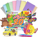 20 Arts & Crafts Kit for Kids, All-Inclusive, No Mess Craft Kits & Supplies for Boys & Girls – DIY Creative Activity, Easy Step-by-Step Guide, Individually Packaged Crafts, Christmas Gift, Travel Gift by TinyTreasures Baby Boutique