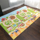 Baby Care Play Mat (Medium, Playful - Busy Farm) 73’’ x 49’’ Original One-Piece Reversible Rollable Waterproof Play Mat for Infants, Babies, Toddler, and Kids by TinyTreasures Baby Boutique