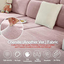 Sectional Couch Covers for L Shaped Sectional Sofa (Left or Right Facing) – Softer Chenille Sofa Covers Washable, Non-Slip Stretch Chaise Slipcover (Only 1PC Chaise Cushion Cover, Pale Pink) by CozyNest Decor