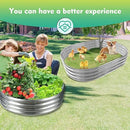 48 Inch Diameter Silver Galvanized Garden Raised Bed/Plant Box/Fire Pit Ring-0.8mm Thick,12 Inch Tall,Crimped Edge and Corner,No Sharpe,Perfect for Plantings (4FT Diameter, Round) by GreenHaven Gardens