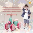 6V Electric Baby Balance Bike for 1 Year Old Boys Girls Ride on Toys 12-48 Months Toddler Balance Bike, 4 Wheels Kids First Bike with Remote Control First Birthday Gifts- Green&Red by TinyTreasures Baby Boutique