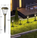 XMCOSY+ Solar Lights Outdoor 10/25 LM LED with 2 Lighting Modes, Solar Garden Lights Glass and Metal, IP65 Waterproof Solar Powered for Yard Pathway Walkway Driveway Patio (6 Pack, Warm White) by CozyNest Decor