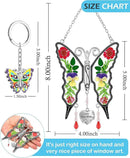 KY&BOSAM Butterfly Suncatcher Gifts for Mom for Windows Hangings I Love You Mom Pressed Flower Between Wings Glass Metal Engraved Charm Birthday Gifts for Women Mom Mother's Day Valentine's Christmas by GreenHaven Gardens
