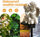 QH & Garden 2-Pack Angel Solar Garden Light - LED Waterproof Lights Mother's Day Gift,Solar Powered Garden Stake Lights for Balcony, Yard, Lawn, Pathway, Walkway-Angel Statues Grave Decorations by GreenHaven Gardens