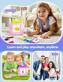 Spanish & English Talking Flash Cards for Toddlers, 510 Sight Words Bilingual Pink Educational Toys for Girls, Autism Sensory Speech Therapy Toys, Española Pocket Vocabulary Learning for Kids by TinyTreasures Baby Boutique