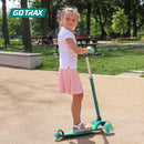 Gotrax KS1 Kids Kick Scooter, LED Lighted Wheels and 3 Adjustable Height Handlebars, Lean-to-Steer & Widen Anti-Slip Deck, 3 Wheel Scooter for Boys & Girls Ages 2-8 and up to 110 Lbs by TinyTreasures Baby Boutique