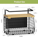 Magnetic Shelf for Fridge: Fruit Potato and Onion Storage Bin - Magnetic Spice Rack for Refrigerator & Kitchen Counter - Pantry Organizers and Storage by CozyNest Decor