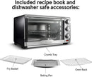 Gourmia GTF7350 6-in-1 Multi-function, Stainless Steel Air Fryer Oven - 6 Cooking Functions - Fry Basket, Oven Rack, Baking Pan & Crumb Tray, Included + Recipe Book by CozyNest Decor
